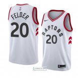 Camiseta Toronto Raptors Kay Felder Association 2018 Blanco