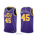 Camiseta Utah Jazz Donovan Mitchell Classic 2018-19 Violeta