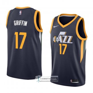 Camiseta Utah Jazz Eric Griffin Icon 2018 Azul