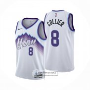 Camiseta Utah Jazz Isaiah Collier NO 8 Association 2025-26 Blanco