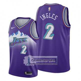 Camiseta Utah Jazz Joe Ingles Hardwood Classics 2019-20 Violeta