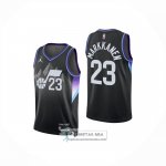Camiseta Utah Jazz Lauri Markkanen NO 23 Statement 2025-26 Negro