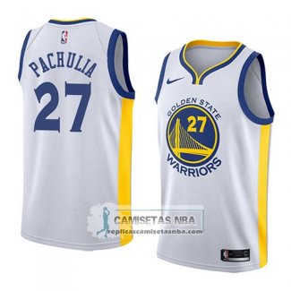 Camiseta Warriors Zaza Pachulia Association 2018 Blanco