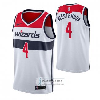 Camiseta Washington Wizards Russell Westbrook Association 2020-21 Blanco