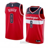 Camiseta Washington Wizards Sam Dekker Icon 2018 Rojo