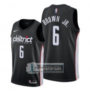 Camiseta Washington Wizards Troy Brown Jr. Ciudad Edition Negro