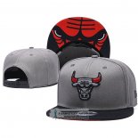 Gorra Chicago Bulls 9FIFTY Snapback Gris Negro Rojo