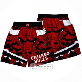 Pantalone Chicago Bulls Mitchell & Ness Rojo Negro