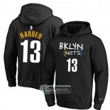 Sudaderas con Capucha Brooklyn Nets James Harden Ciudad 2020-21 Negro