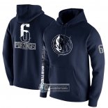 Sudaderas con Capucha Dallas Mavericks Kristaps Porzingis Azul