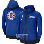 Sudaderas con Capucha Los Angeles Clippers Showtime Therma Azul