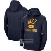 Sudaderas con Capucha Utah Jazz Performance Practice 2021-22 Azul