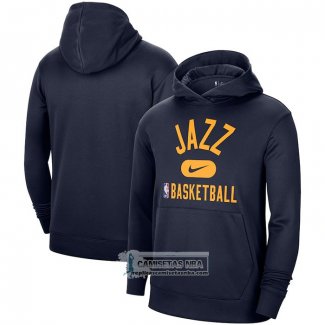 Sudaderas con Capucha Utah Jazz Performance Practice 2021-22 Azul