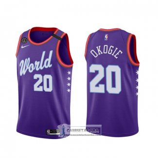 Camiseta 2020 Rising Star Josh Okogie World Violeta