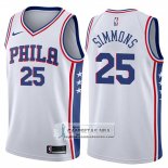 Camiseta 76ers Ben Simmons Association 2017-18 Blanco