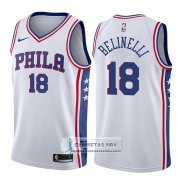 Camiseta 76ers Marco Belinelli Association 76er 2017-18 Blanco