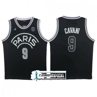 Camiseta Aj X Psg Cavani Negro