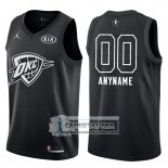 Camiseta All Star 2018 Oklahoma City Thunder Nike Personalizada Negro