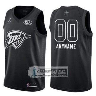Camiseta All Star 2018 Oklahoma City Thunder Nike Personalizada Negro