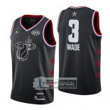 Camiseta All Star 2019 Miami Heat Dwyane Wade Negro
