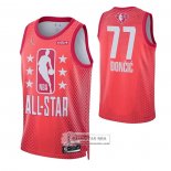 Camiseta All Star 2022 Dallas Mavericks Luka Doncic NO 77 Granate