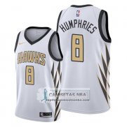 Camiseta Atlanta Hawks Isaac Humphries Ciudad Blanco