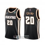 Camiseta Atlanta Hawks John Collins Ciudad Negro