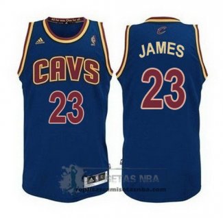 Camiseta Autentico Cavaliers James Azul Marino