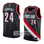 Camiseta Blazers Anfernee Simons Icon 2018 Negro