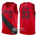 Camiseta Blazers Zach Collins Statement 2017-18 Rojo