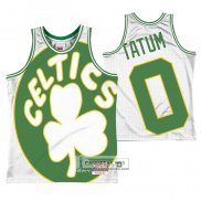 Camiseta Boston Celtics Jayson Tatum Mitchell & Ness Big Face Blanco