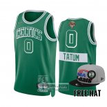 Camiseta Boston Celtics Jayson Tatum NO 0 Ciudad 2022 NBA Finals Verde