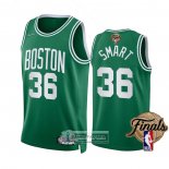 Camiseta Boston Celtics Marcus Smart NO 36 Icon 2022 NBA Finals Verde