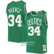 Camiseta Boston Celtics Paul Pierce NO 34 Hardwood Classics Throwback Verde