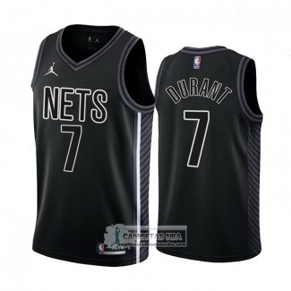 Camiseta Brooklyn Nets Kevin Durant NO 7 Statement 2022-23 Negro