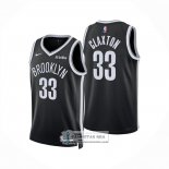 Camiseta Brooklyn Nets Nic Claxton NO 33 Icon 2025-26 Negro