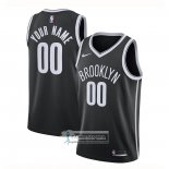 Camiseta Brooklyn Nets Personalizada Icon 2020-21 Negro