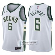 Camiseta Bucks Eric Bledsoe Association 2017-18 Blanco