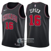 Camiseta Bulls Paul Zipser Statement 2017-18 Negro