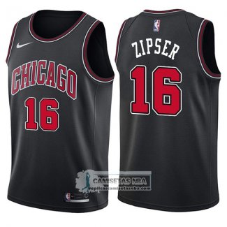 Camiseta Bulls Paul Zipser Statement 2017-18 Negro