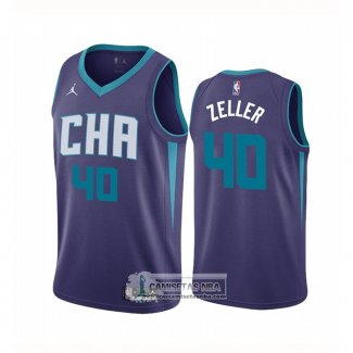 Camiseta Charlotte Hornets Cody Zeller Statement Edition Violeta