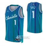 Camiseta Charlotte Hornets LaMelo Ball NO 1 Ciudad 2022-23 Azul