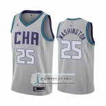 Camiseta Charlotte Hornets P. J. Washington Ciudad Edition Gris