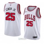 Camiseta Chicago Bulls-19 Walt Lemon Jr. Association 2018 Blanco