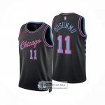 Camiseta Chicago Bulls Ayo Dosunmu NO 11 Ciudad 2025-26 Negro