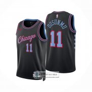 Camiseta Chicago Bulls Ayo Dosunmu NO 11 Ciudad 2025-26 Negro