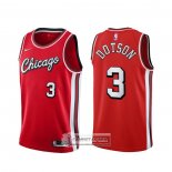 Camiseta Chicago Bulls Devon Dotson NO 3 Ciudad 2021-22 Rojo