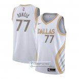 Camiseta Dallas Mavericks Luka Doncic Ciudad 2020-21 Blanco