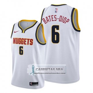 Camiseta Denver Nuggets Keita Bates Diop Association 2019-20 Blanco