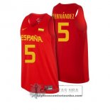 Camiseta Espana Fernandez 2016 Rojo